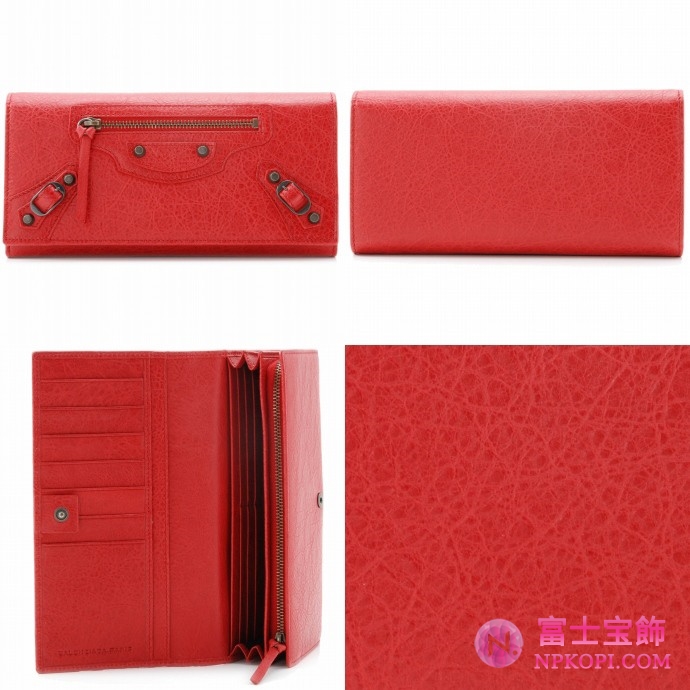 BALENCIAGA/バレンシアガ 2012年春夏CLASSIC CONTINENTAL2つ折り長財布 253038 D940T 6411
